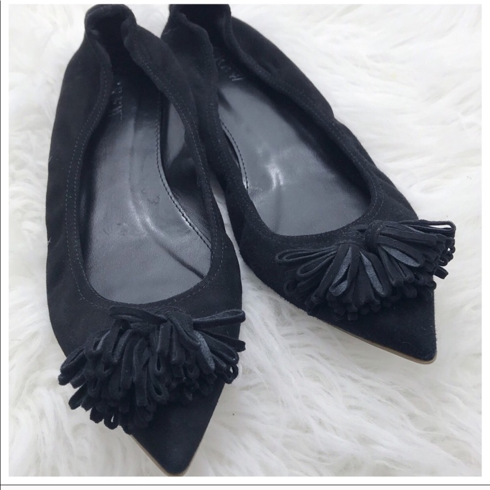 J. Crew Lottie tassel flats in suede